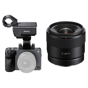 Sony FX30 Digital Cinema Camera with XLR Handle Unit and 11mm Lens Kit (SOFX30XLR11K)
